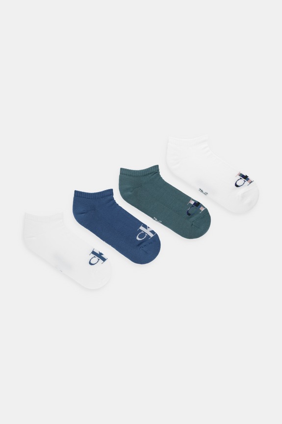 Nogavice Calvin Klein Jeans 4-pack Prijazno od planeta bela 701238237