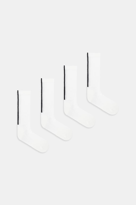 Calvin Klein Jeans skarpetki 4-pack drobny wzór biały 701238238