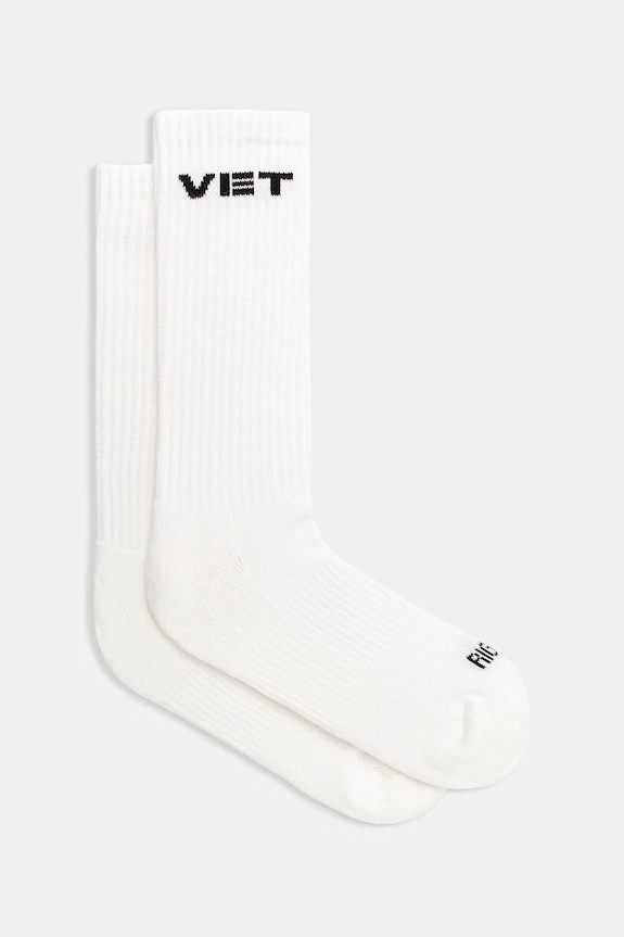 VETEMENTS socks Vet ankle socks white UH76SO250W