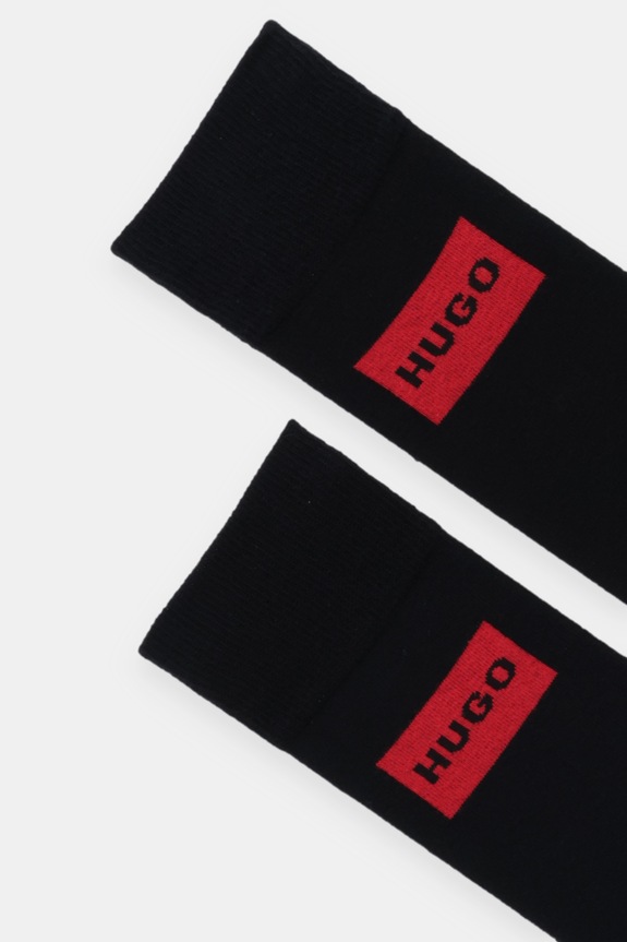 Ponožky HUGO 2-pak 2P RS RED LABEL CC 50543167 čierna SS26