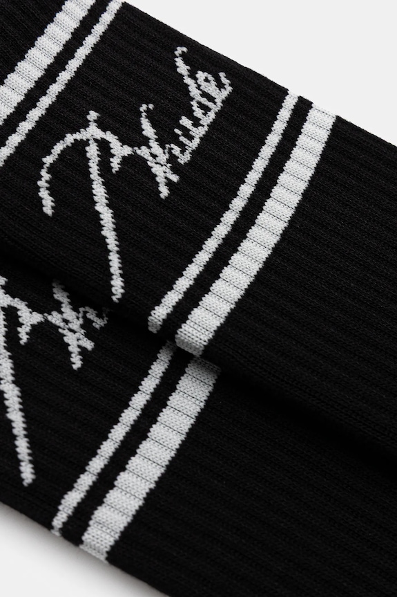 RHUDE skarpetki Script logo RHFW25SO02750 czarny AW25