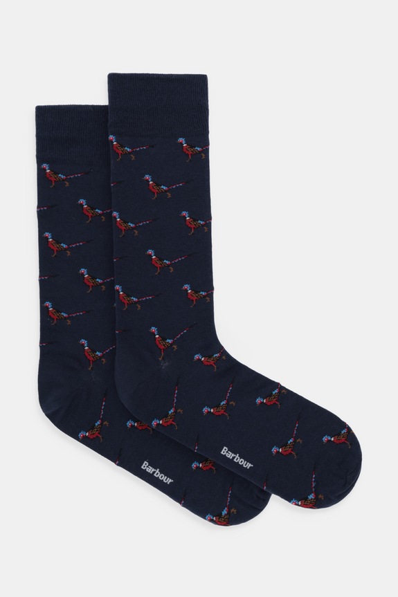 Ponožky Barbour dlhé ponožky tmavomodrá MSO0068