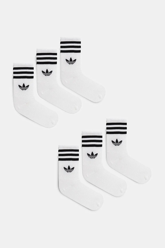 adidas Originals calzini 3-Stripes pacco da 6 calzini bianco JV7410