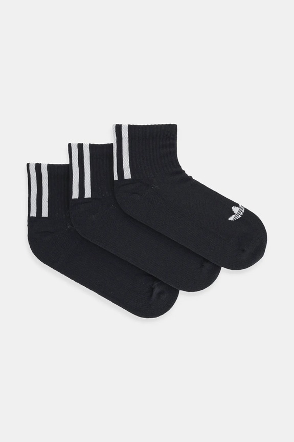 adidas Originals șosete 3-Stripes 3-pack sosete lungi negru JV7426