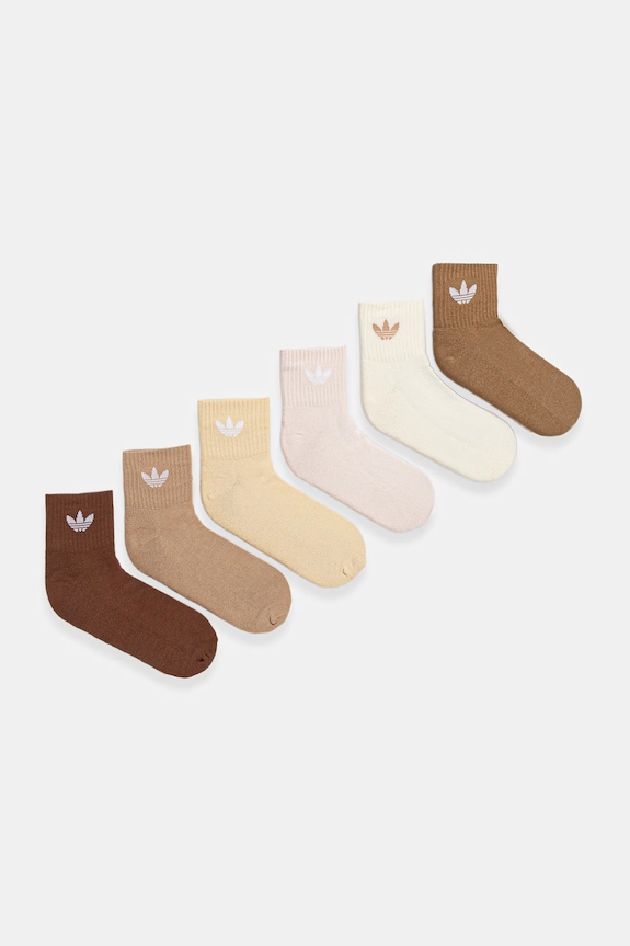 adidas Originals calzini pacco da 6 calzini beige JV8601