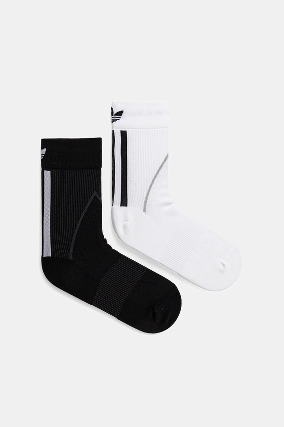 adidas Originals calzini Tecky Crew S pacco da 2 calzini bianco JX5215