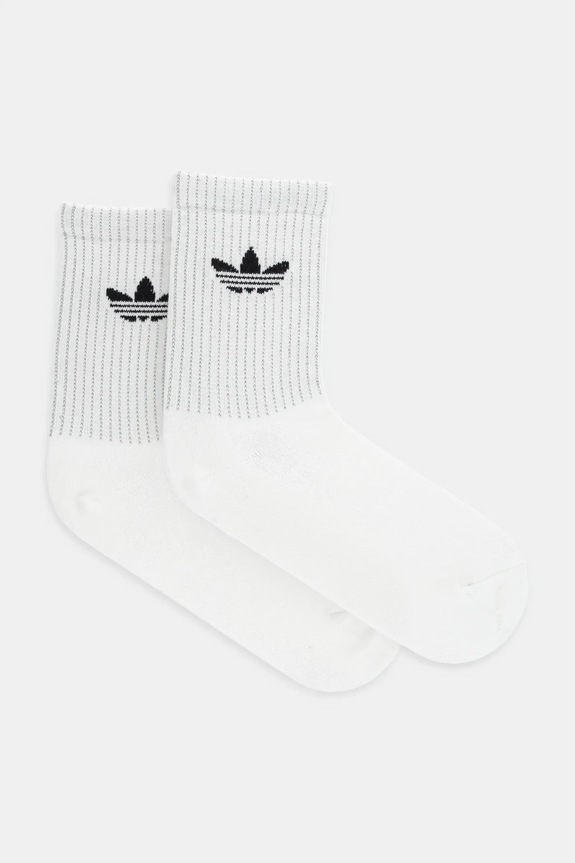 Κάλτσες adidas Originals Refl Crew S 2-pack ψηλές κάλτσες λευκό JX5223