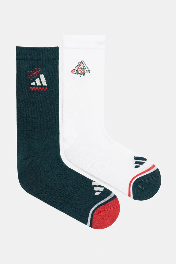 Čarape adidas 2-pack visoke čarape bijela JW7718