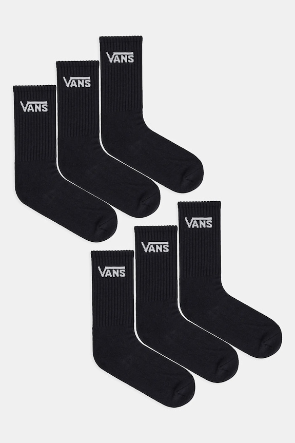 Vans șosete 6-pack sosete lungi negru VN000QCBBLK1