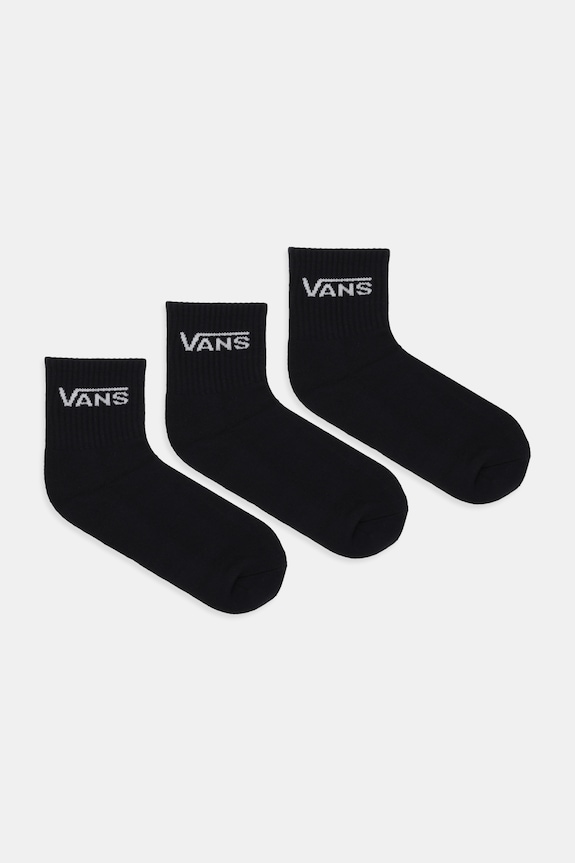 Ponožky Vans 3-pak dlhé ponožky čierna VN000QBWBLK1