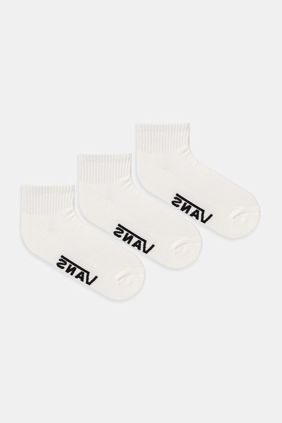 Ponožky Vans 3-pak dlhé ponožky biela VN000QBXWHT1