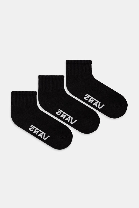 Ponožky Vans 3-pak dlhé ponožky čierna VN000QBXBLK1