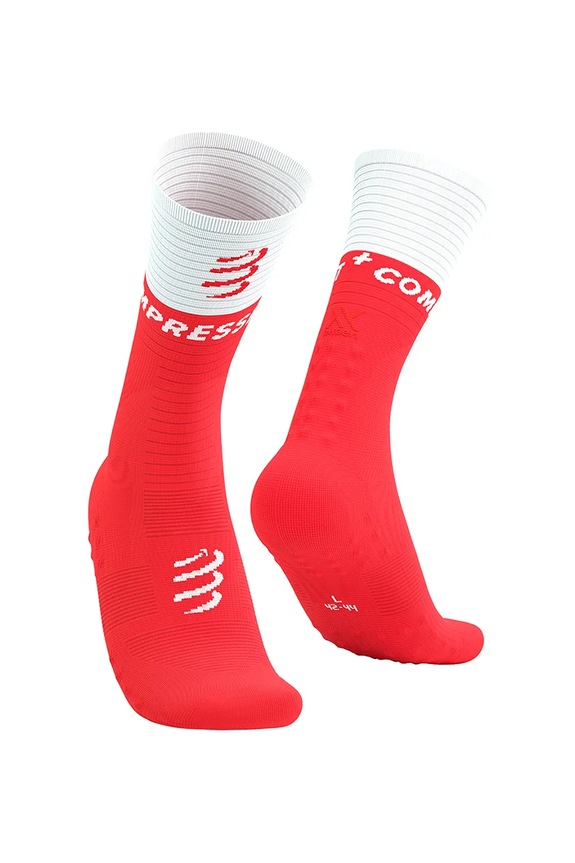 Κάλτσες Compressport Mid Compression v2.0 κόκκινο SQTU354