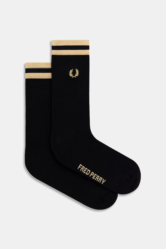 Fred Perry skarpetki drobny wzór czarny C1150