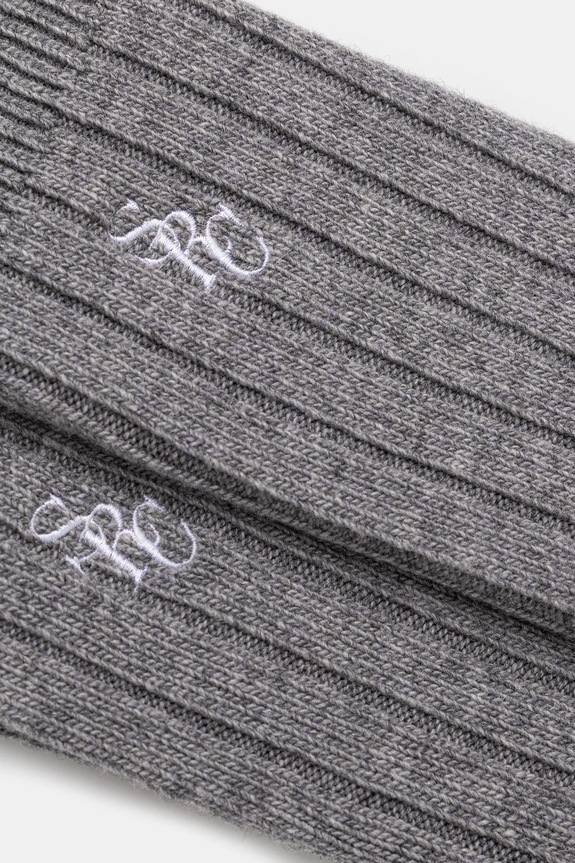 Sporty & Rich socks with wool SRC Cashmere AC07867302GY22 gray AW25