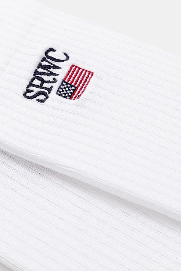 Κάλτσες Sporty & Rich Nautical AC07363185WH58 λευκό AW25