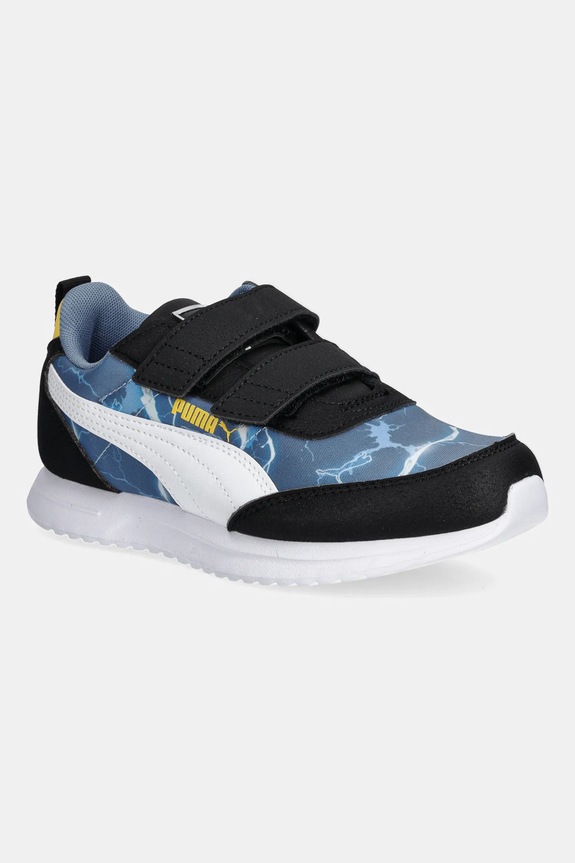 Puma sneakers pentru copii Puma R78 Lightwind Hot Wheels 2 V PS textil negru 403410