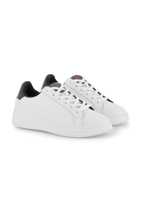 HUGO sneakersy skórzane Planet friendly biały G00533.30.35
