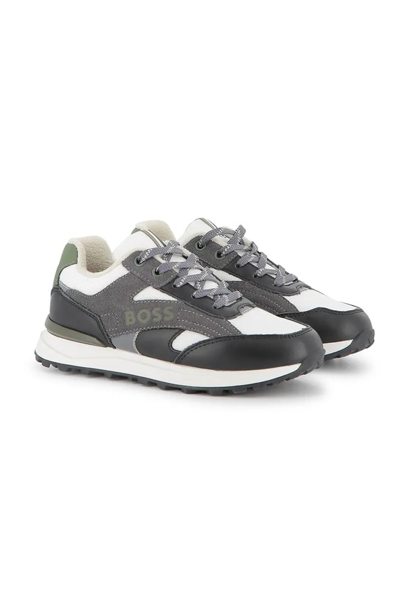 BOSS sneakersy dziecięce tekstylny czarny J52560.30.35