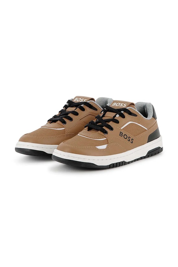 Chłopiec BOSS sneakersy dziecięce J52563.30.35 brązowy