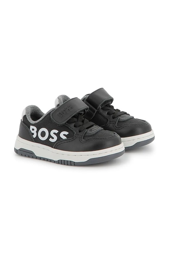 BOSS sneakersy dziecięce tekstylny czarny J52574.28.30