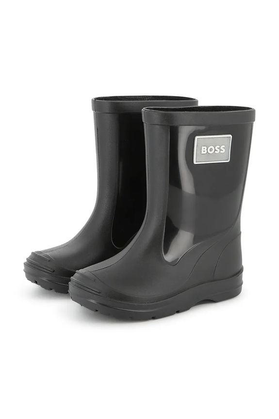 BOSS stivali da pioggia lucido nero J52581.28.30