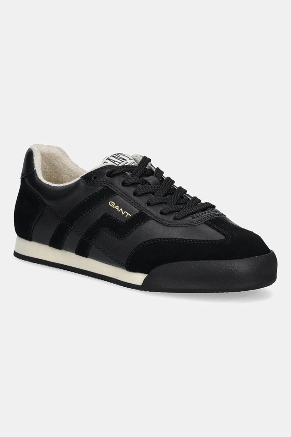 Gant sneakersy skórzane Beylana skóra zamszowa czarny 31531034