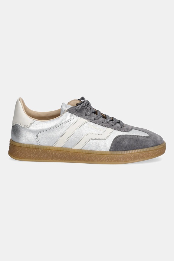 Кожаные кроссовки Gant Cuzima 31531043 серебрянный AW25