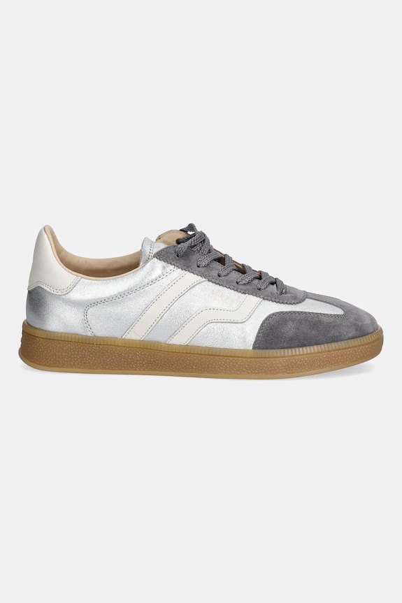 Кожаные кроссовки Gant Cuzima 31531043 серебрянный AW25