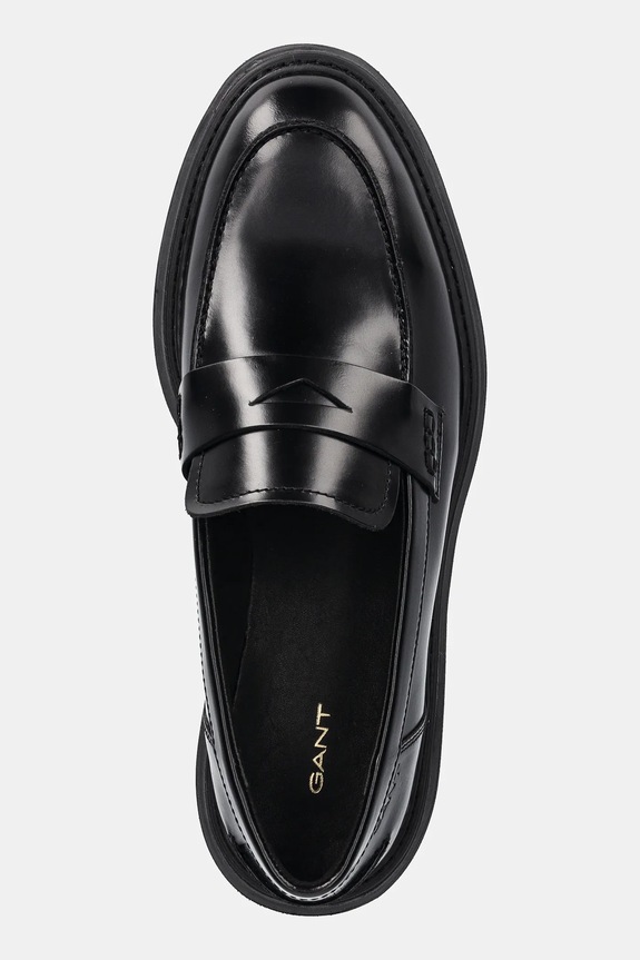 Δερμάτινα μοκασίνια Gant Ivyhill μαύρο 31531117
