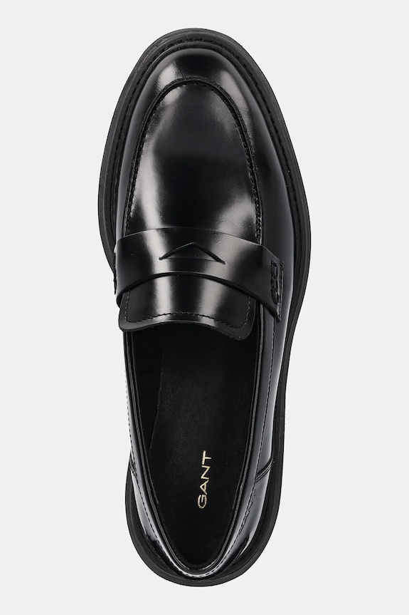 Δερμάτινα μοκασίνια Gant Ivyhill μαύρο 31531117
