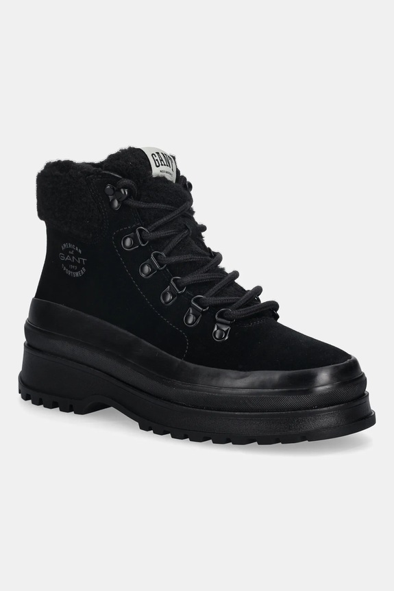 Gant workery zamszowe Wintly tekstylny czarny 31543083