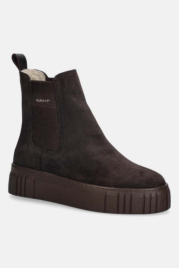 Gant sztyblety zamszowe Snowmont brak zapięcia brązowy 31553098