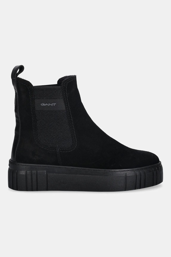 Gant sztyblety zamszowe Snowmont 31553098 czarny AW25