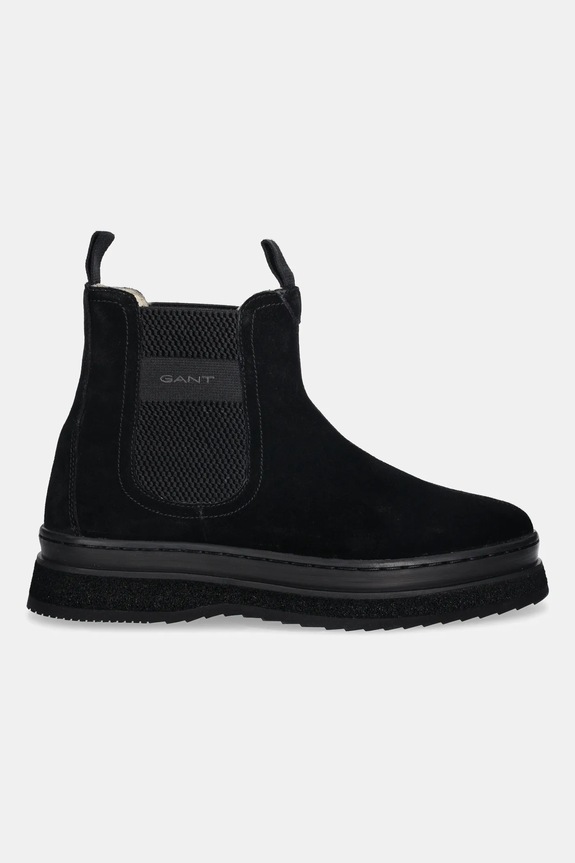 Semišové topánky chelsea Gant Sistown 31553102 čierna AW25