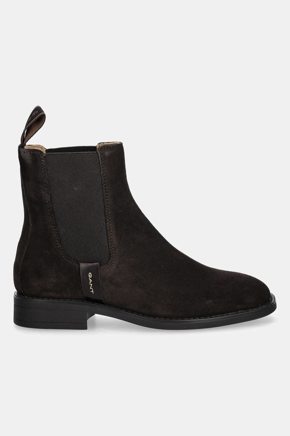 Gležnjače od brušene kože Gant Fayy 31553127 smeđa AW25