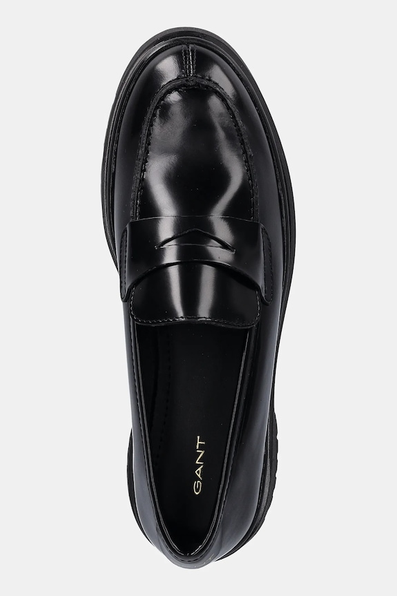 Шкіряні мокасини Gant Aligrey чорний 31571154