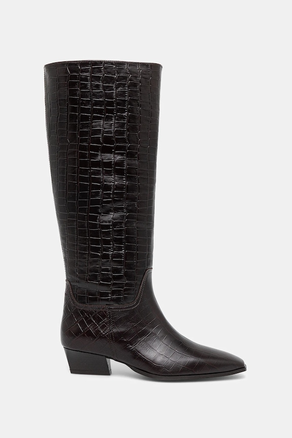 Gant ghete de piele Bassotte 31581075 maro AW25