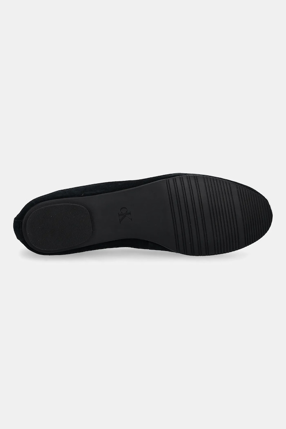 Μπαλαρίνες σουέτ Calvin Klein BALLERINA ROUND HW SUE HW0HW02565 μαύρο