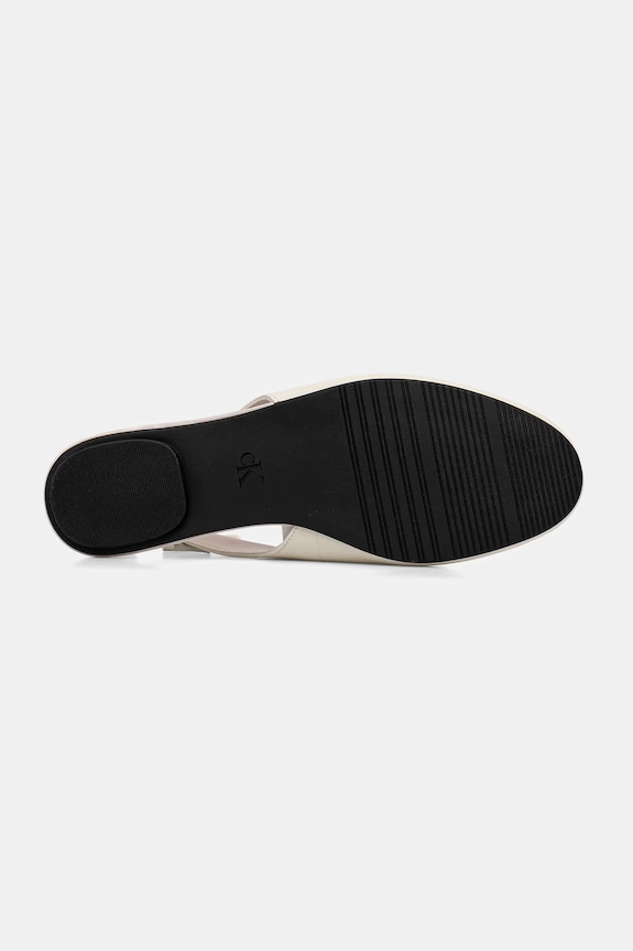 Usnjene balerinke Calvin Klein BALLERINA SLING BACK LTH HW0HW02655 bež