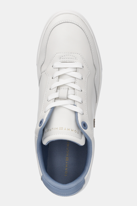 Kožené tenisky Tommy Hilfiger ESSENTIAL ELEVATED COURT SNEAKER bílá FW0FW08680