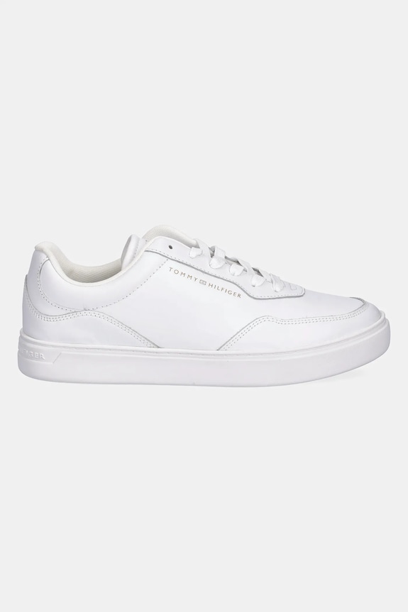 Δερμάτινα sneakers Tommy Hilfiger CASUAL CUPSOLE SNEAKER FW0FW08689 λευκό AW25