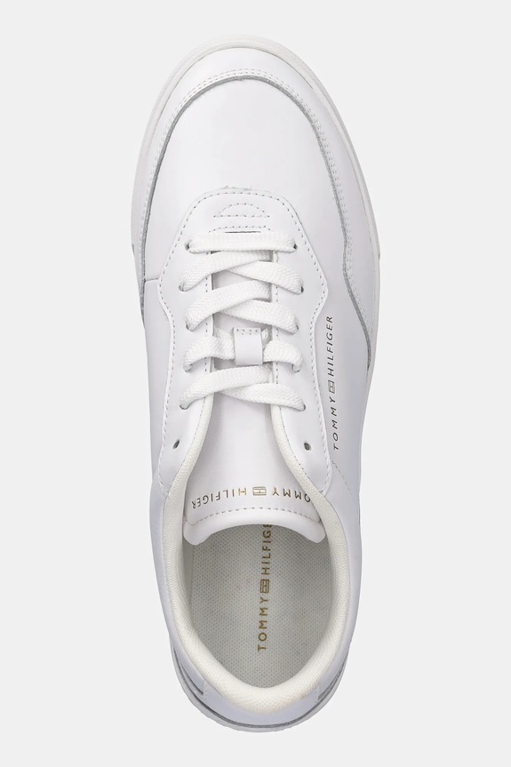 Δερμάτινα sneakers Tommy Hilfiger CASUAL CUPSOLE SNEAKER λευκό FW0FW08689