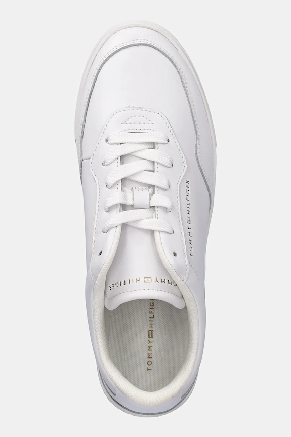Δερμάτινα sneakers Tommy Hilfiger CASUAL CUPSOLE SNEAKER λευκό FW0FW08689