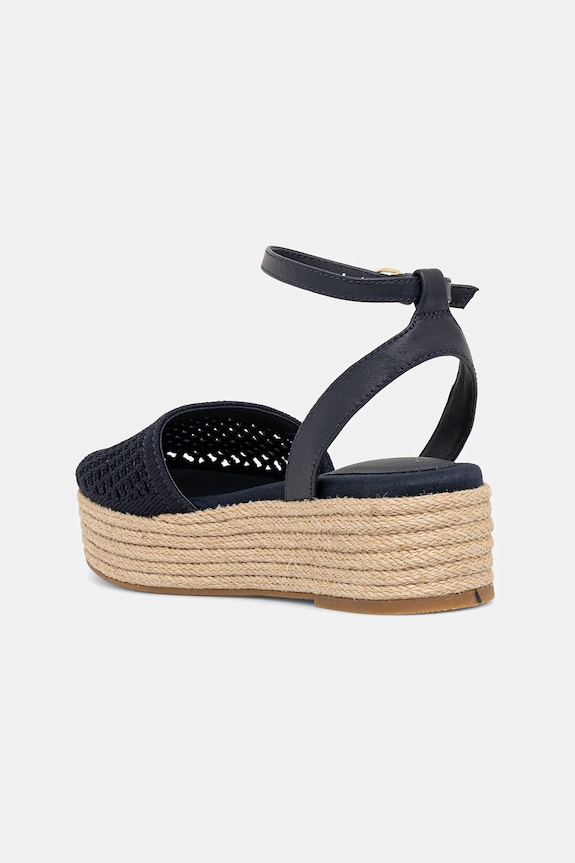 Scarpe Tommy Hilfiger espadrillas KNIT MESH ESPADRILLE PLATFORM FW0FW08743 blu navy