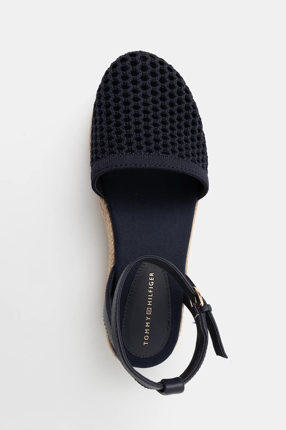 Tommy Hilfiger espadrillas KNIT MESH ESPADRILLE PLATFORM blu navy FW0FW08743