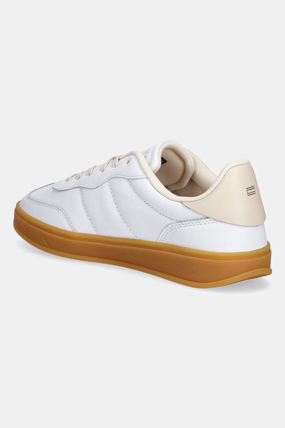Obuwie Tommy Hilfiger sneakersy skórzane TH PREMIUM HERITAGE SNEAKER FW0FW08755 biały
