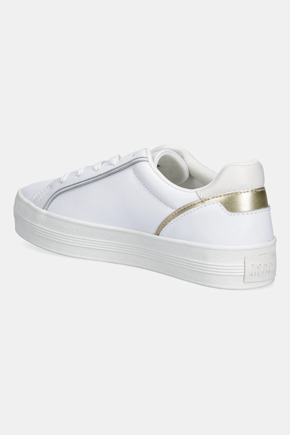 Cipők Tommy Hilfiger bőr sportcipő ESSENTIAL VULC SNEAKER FW0FW08757 fehér
