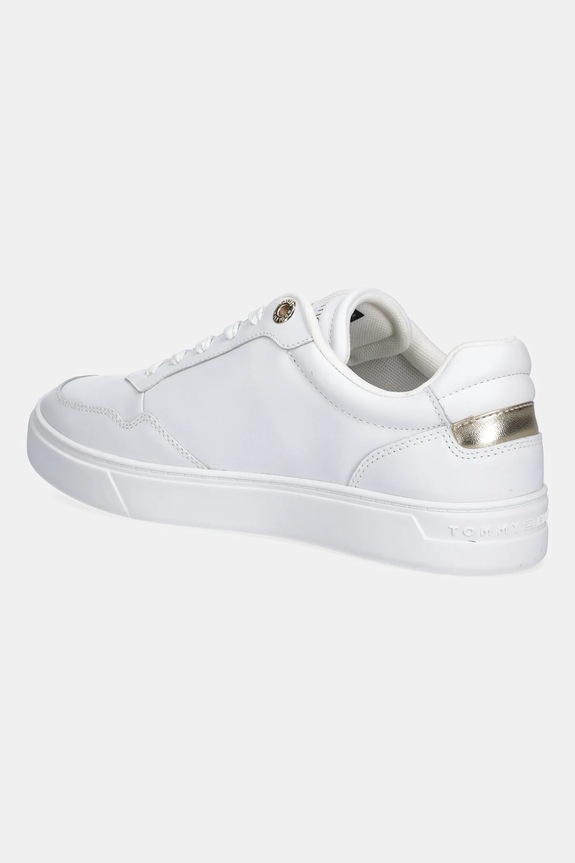 Παπούτσια Δερμάτινα sneakers Tommy Hilfiger ESSENTIAL ELEVATED COURT SNEAKER FW0FW08758 λευκό