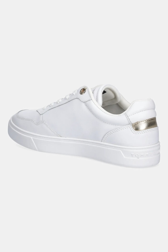 Παπούτσια Δερμάτινα sneakers Tommy Hilfiger ESSENTIAL ELEVATED COURT SNEAKER FW0FW08758 λευκό